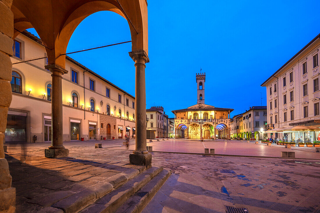Palazzo d'Arnolfo, Piazza Cavour, San Giovanni Valdarno, Tuscany, Italy, Europe