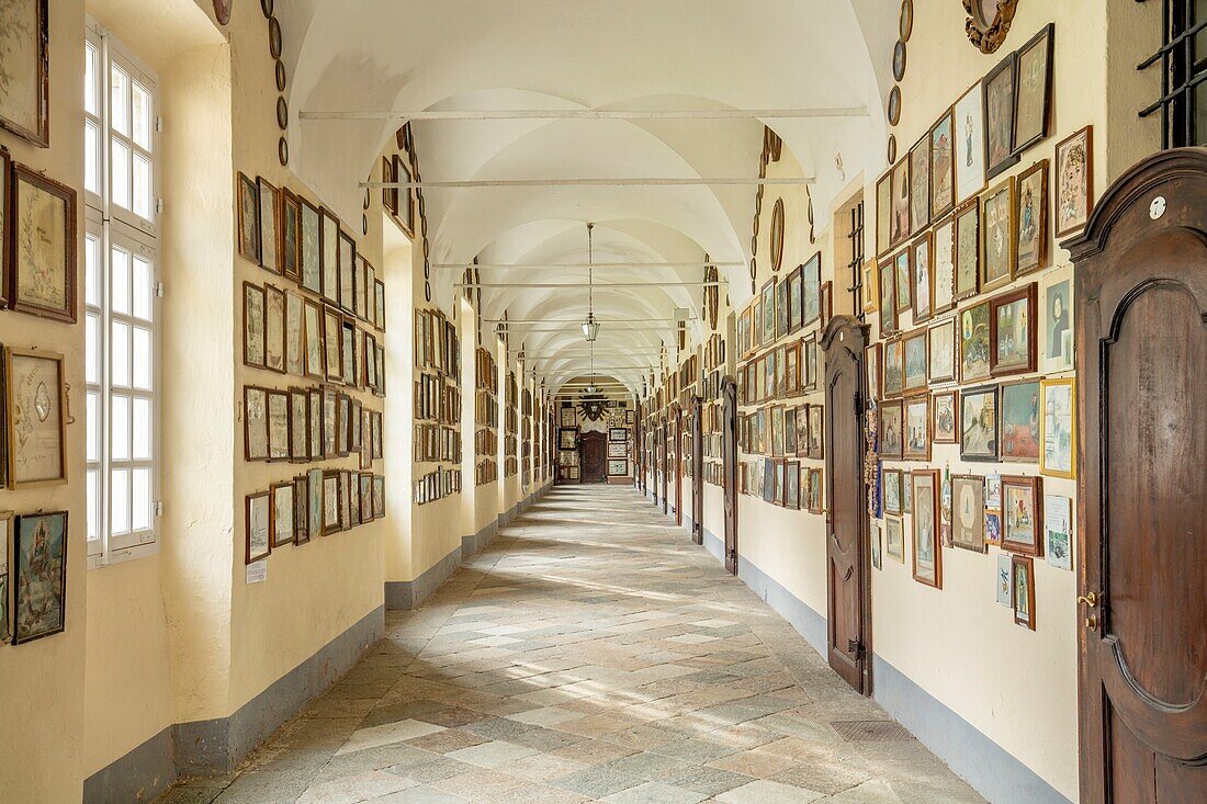 Ex-voto gallery, Sanctuary of Oropa, Biella, Piedmont, Italy, Europe