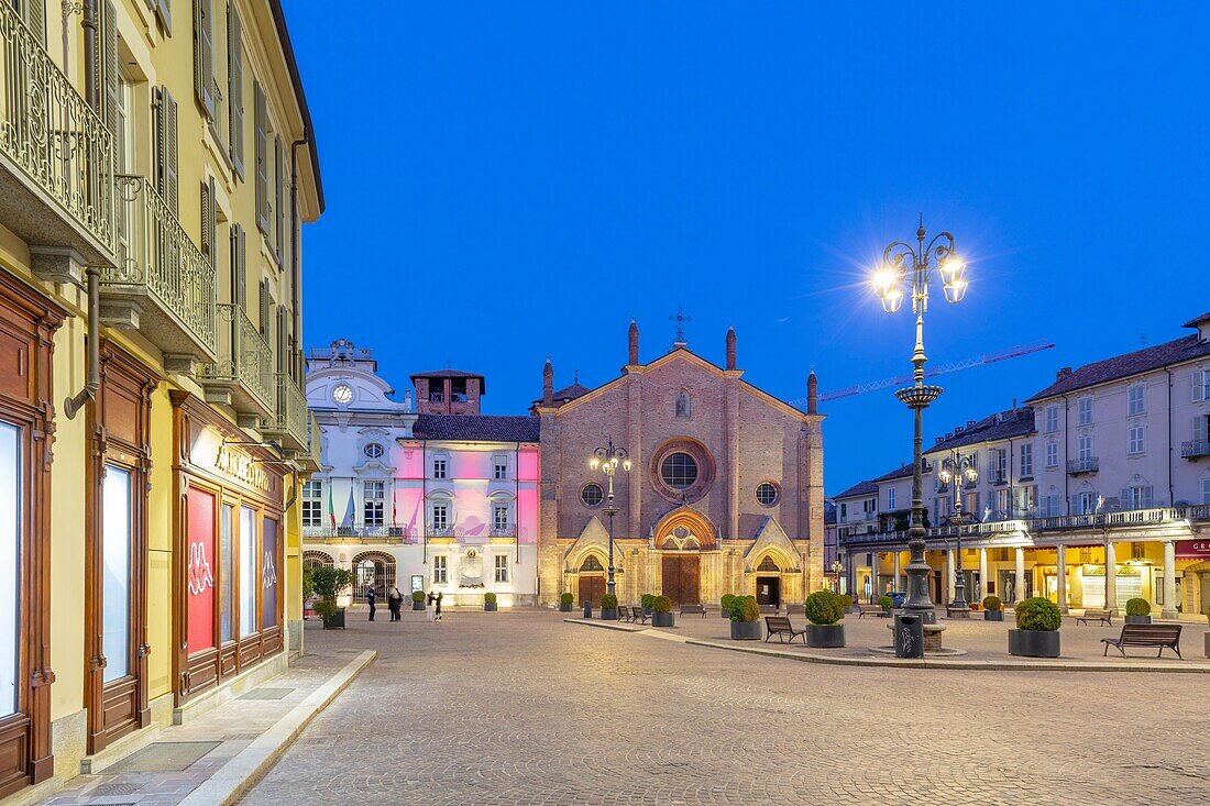 Piazza San Secondo, Asti, Piemont, Italien, Europa