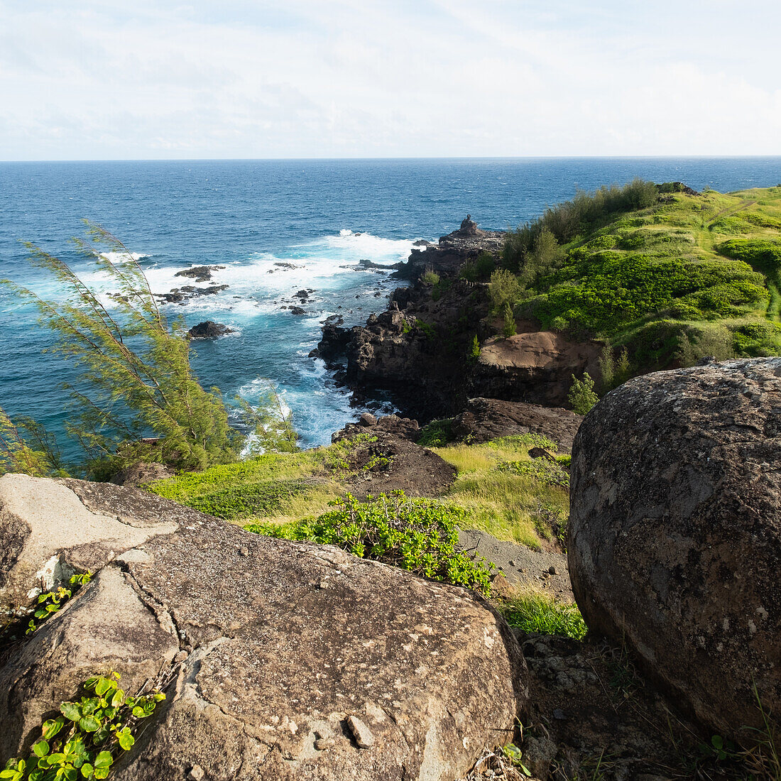 United States, Hawaii, Maui, Sea coast in West Maui Natural Area Reserve