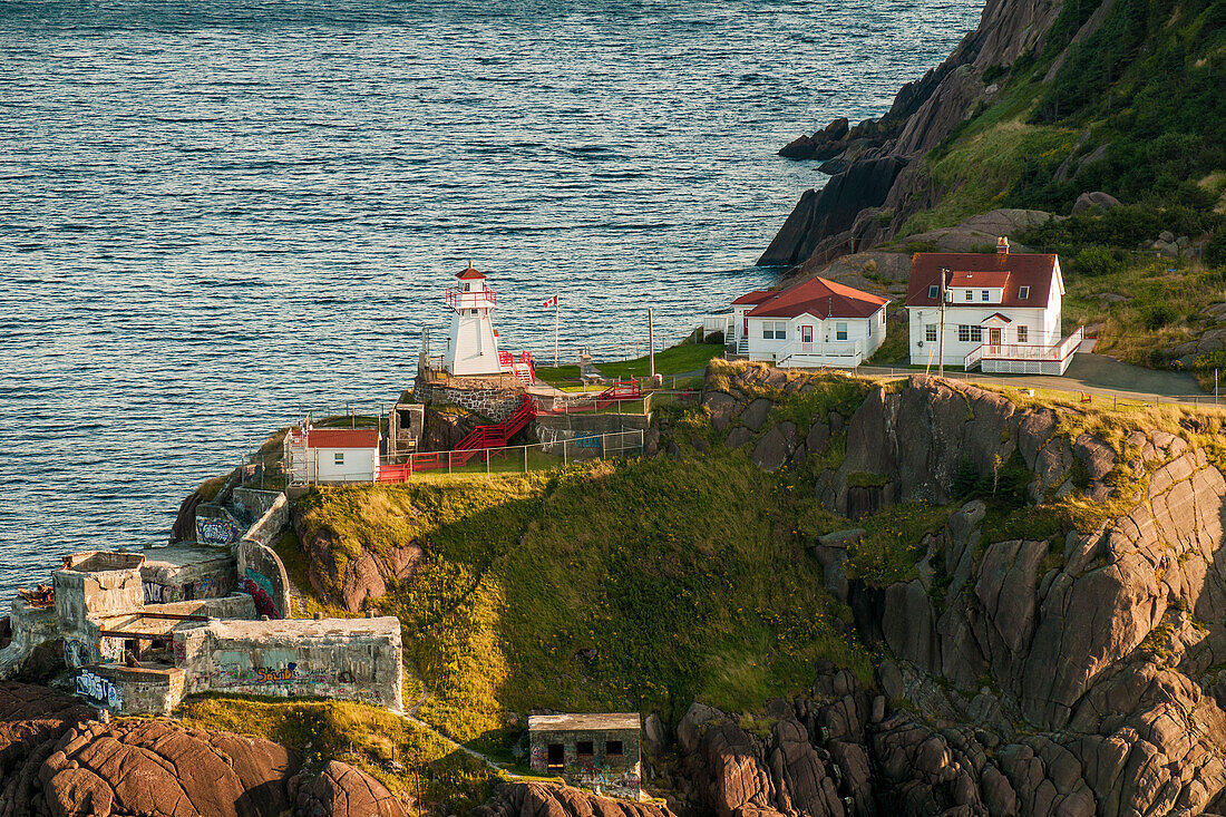 Leuchtturm von Fort Amherst, St. John's, Neufundland, Kanada, Nordamerika