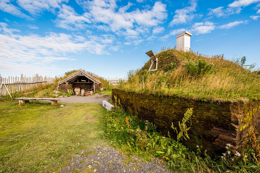 L'Anse aux Meadows National Historic Site, UNESCO World Heritage Site, Northern Peninsula, Newfoundland, Canada, North America
