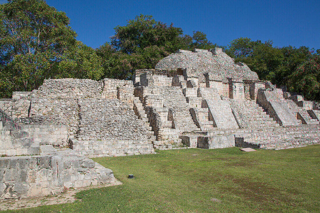 Tempel des Nordens, archäologische Zone Edzna, Bundesstaat Campeche, Mexiko, Nordamerika