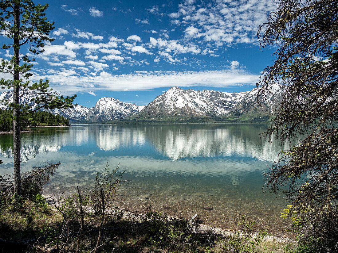 Colter Lake im Grand-Teton-Nationalpark, Wyoming, Vereinigte Staaten von Amerika, Nordamerika