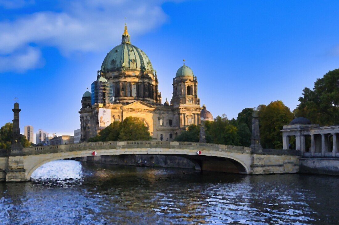 Berliner Dom, UNESCO-Weltkulturerbe, Museumsinsel, Unter den Linden, Berlin, Deutschland, Europa