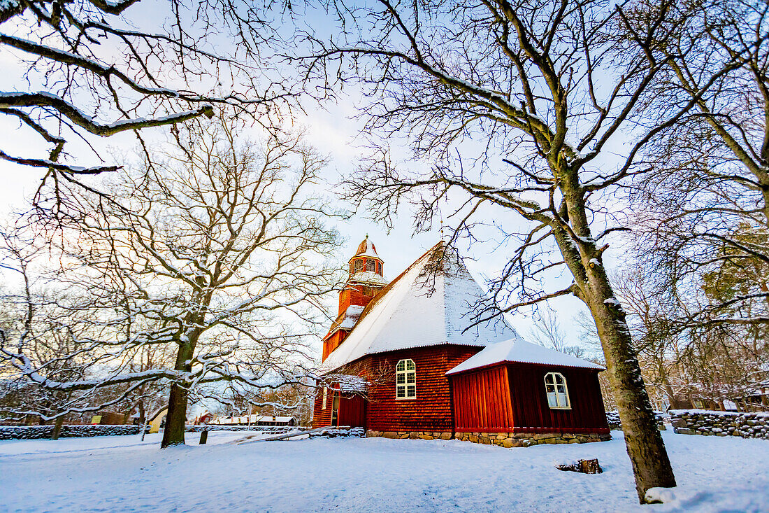 Rote Kirche in Jorn, Schweden, Skandinavien, Europa