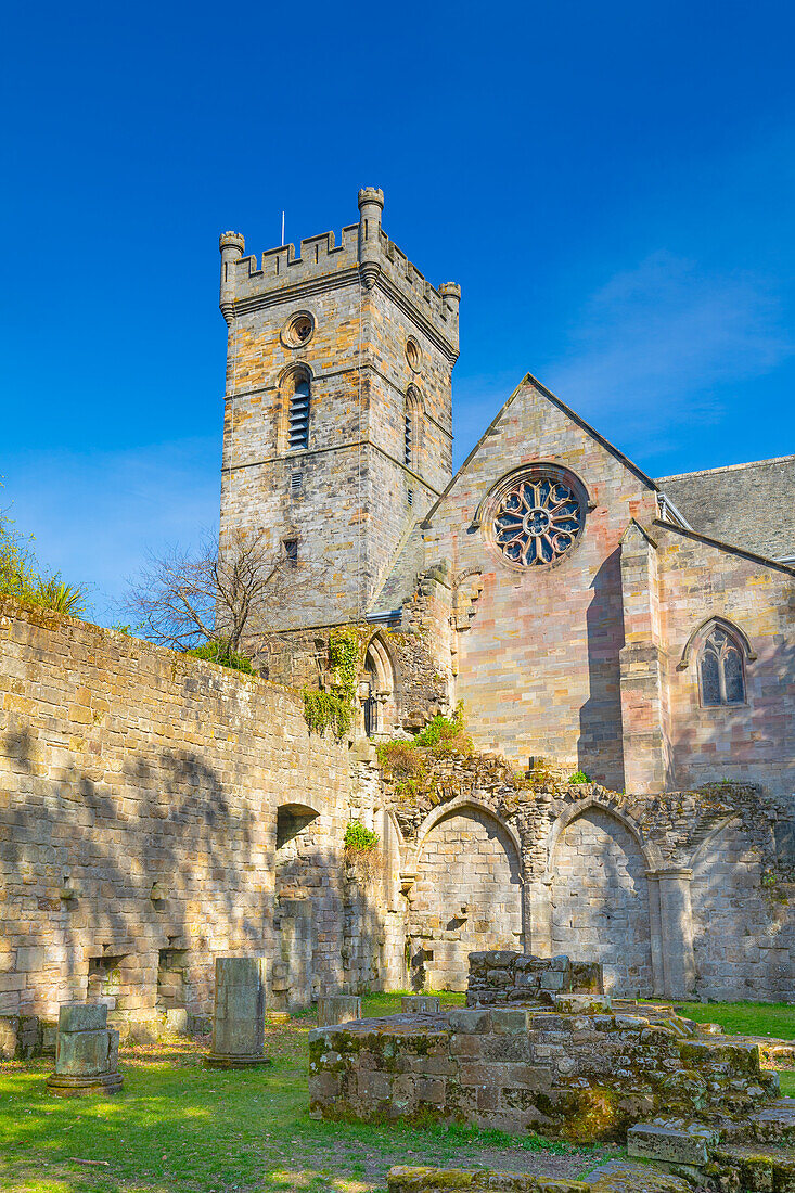 Culross Abbey, Royal Burgh of Culross, Fife, Scotland, United Kingdom, Europe