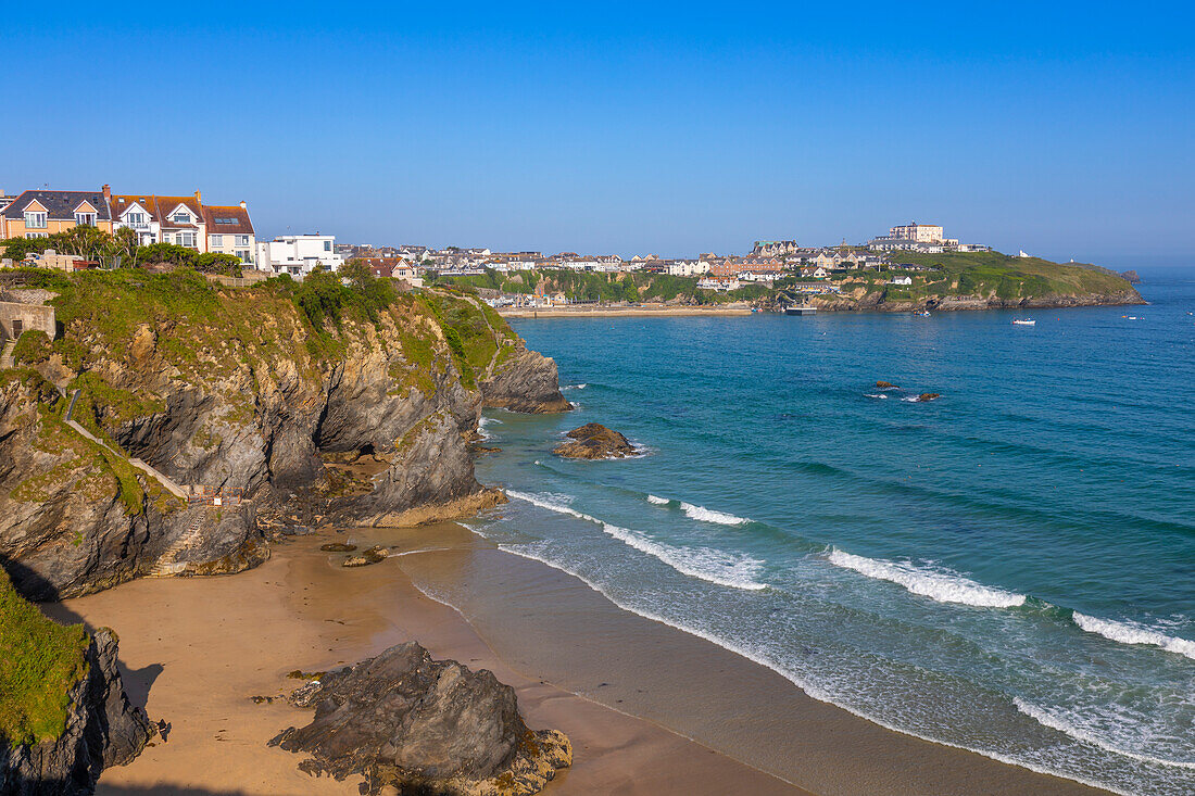 Great Western Beach, Newquay, Cornwall, England, United Kingdom, Europe