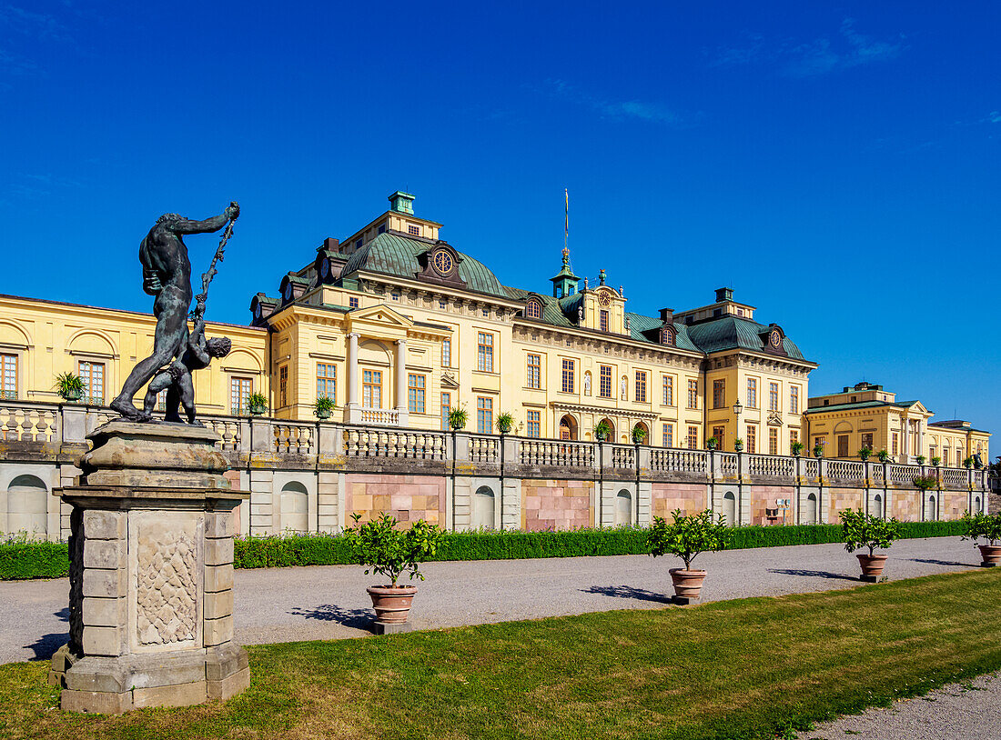 Drottningholm Palace Garden, Stockholm, Stockholm County, Sweden, Scandinavia, Europe