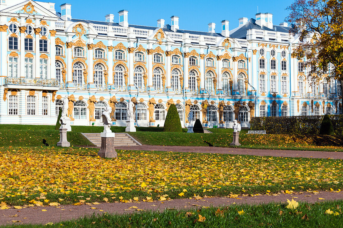 Katharinenpalast, Puschkin (Tsarskoye Selo), in der Nähe von St. Petersburg, Russland, Europa