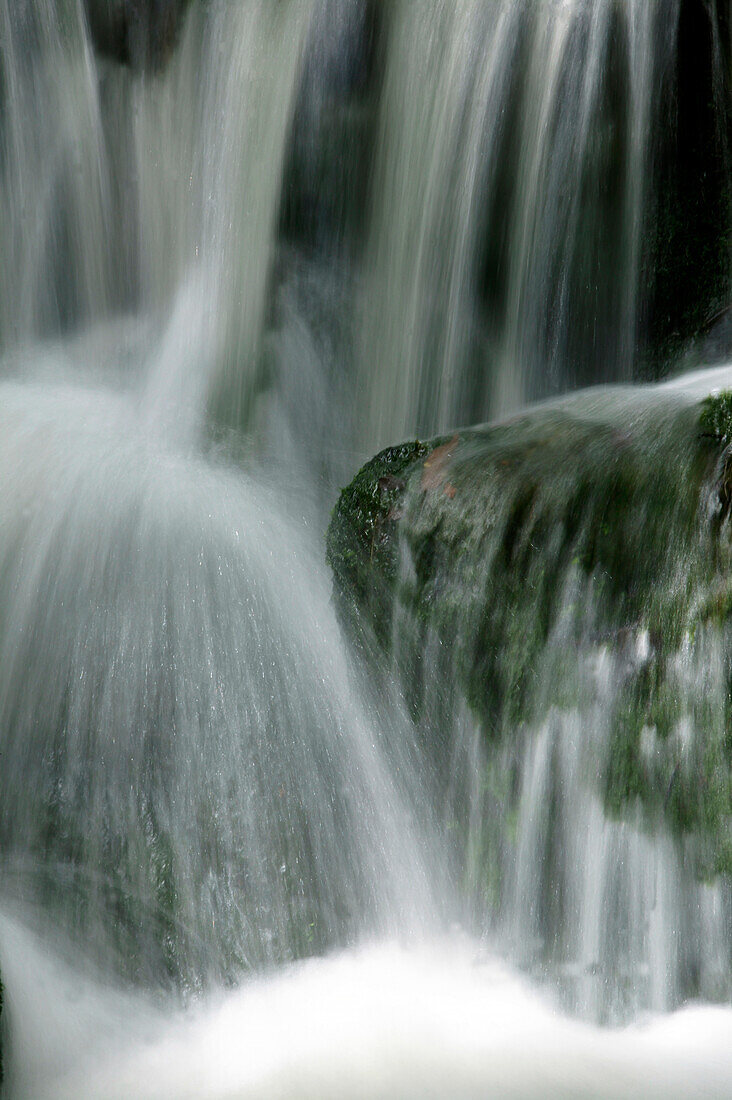 USA, Colorado, Aspen, Close-up of waterfall over stones