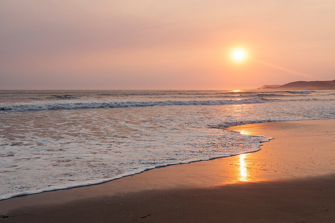 Beach at sunset