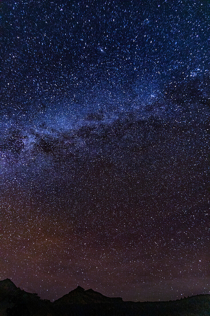 United States, Utah, Escalante, Milky way visible in dark skies