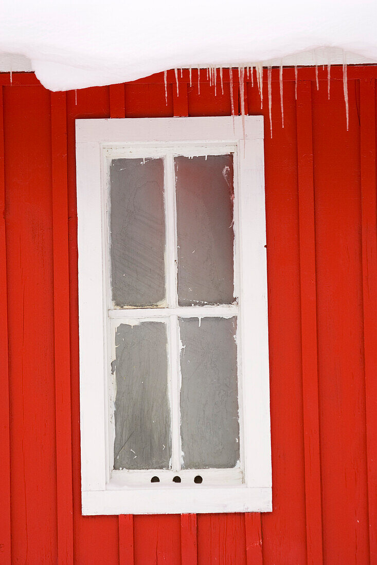 Canada, Banff, Martin Stables, window detail. (Editorial Usage Only)