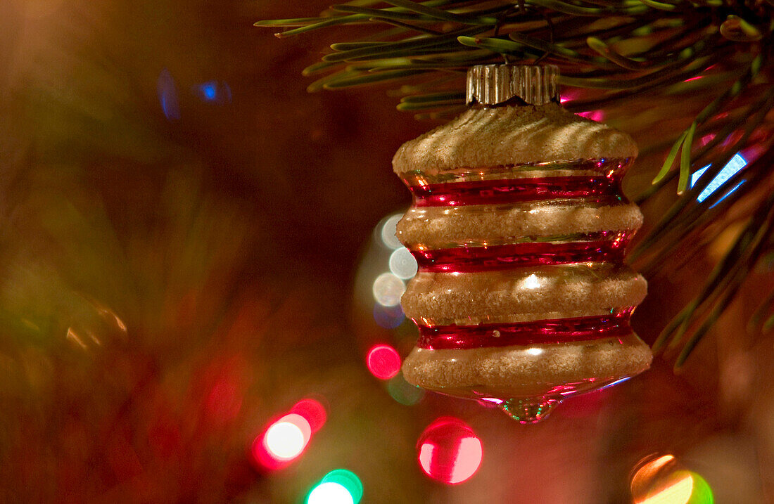Christmas tree ornaments.