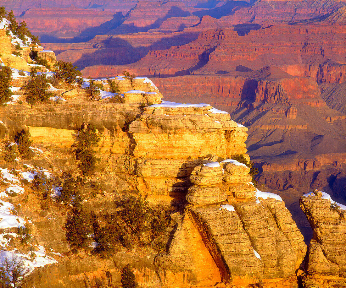 USA, Arizona, Grand Canyon National Park in winter