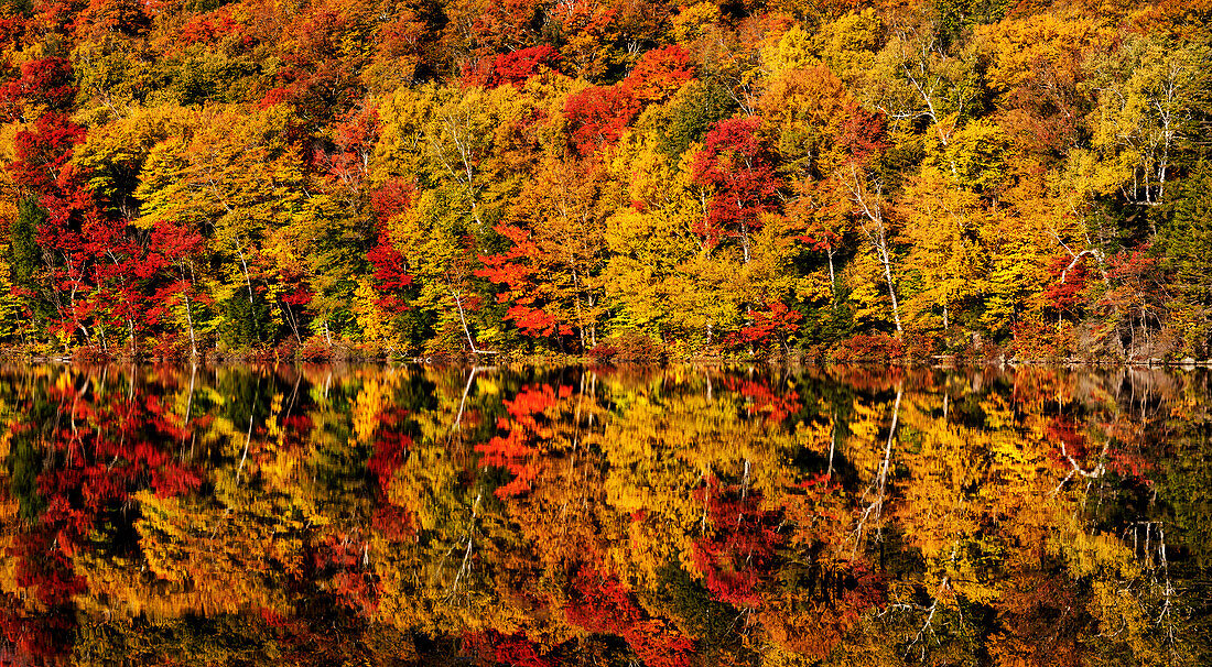 USA, New Hampshire, White Mountains, Panoramablick auf den Russell Pond