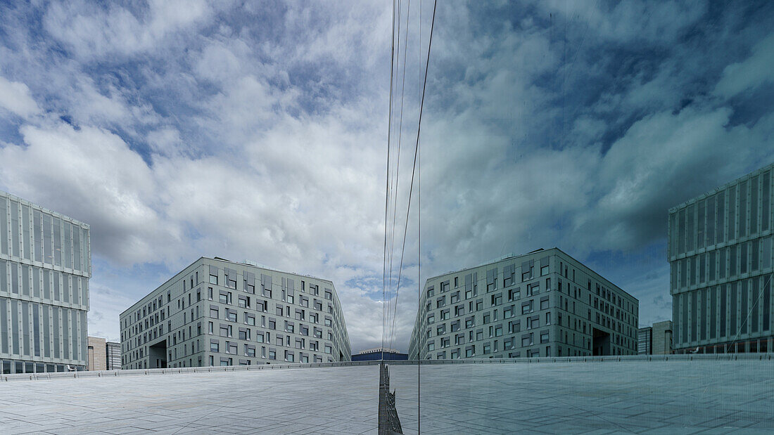 Reflection in Oslo Opera House, Norway.