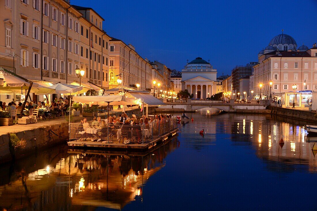 Grand Canal with S.Antonio, Trieste, Friuli, North Italy