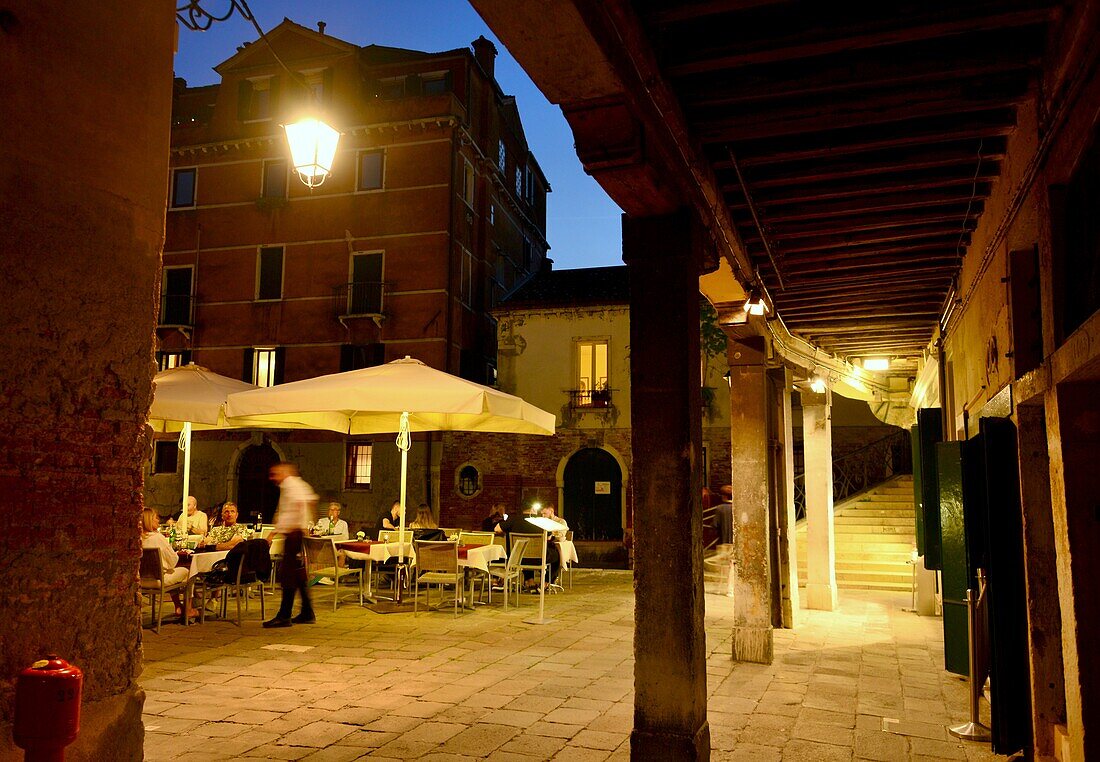 Restaurant at San Giacomo Da l´ Orio in San Polo, Venice, Italy