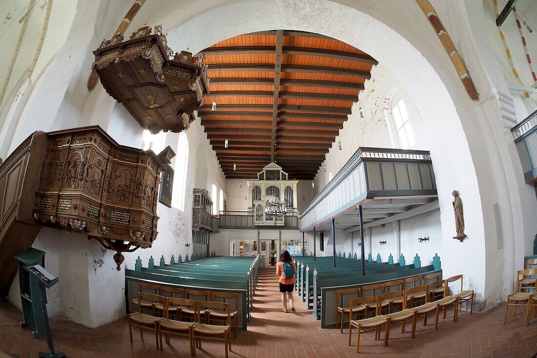 St. Johannis in Nieblum auf der Insel Föhr, Nationalpark Wattenmeer, Nordfriesland, Nordseeküste, Schleswig-Holstein