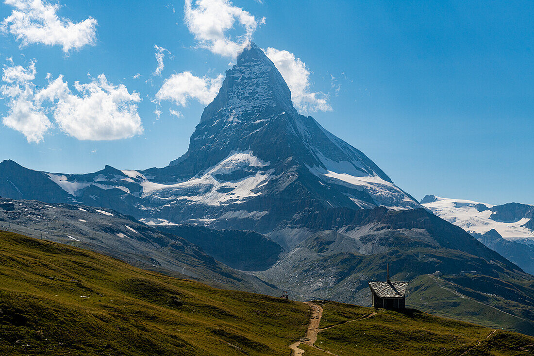 Das Matterhorn, Zermatt, Wallis, Schweizer Alpen, Schweiz, Europa