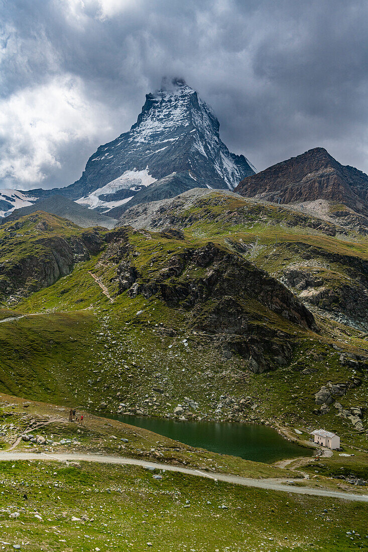 Berg Matterhorn, Zermatt, Wallis, Schweizer Alpen, Schweiz, Europa