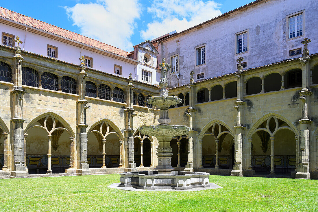 Santa Cruz Monastery, Cloister, Coimbra, Beira, Portugal, Europe