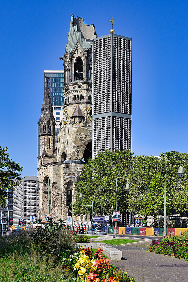 Kaiser Wilhelm Memorial Church, Kurfurstendamm, Charlottenburg, Berlin, Germany, Europe