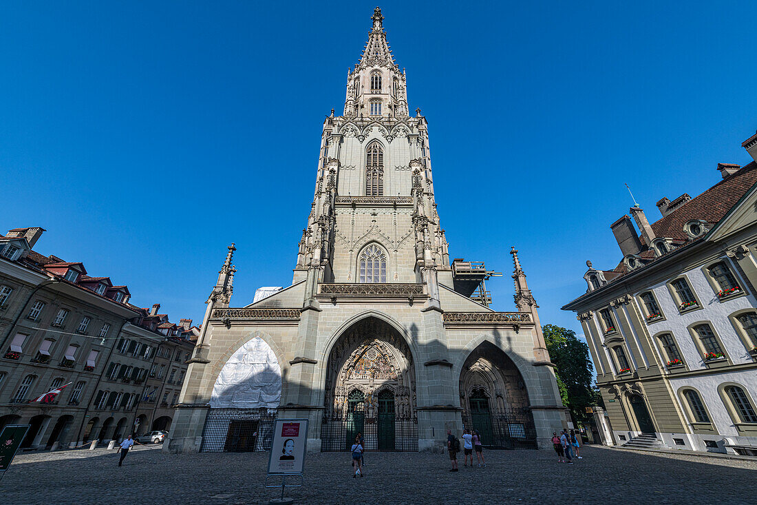 Cathedral, old city of Berne, UNESCO World Heritage Site, Switzerland, Europe