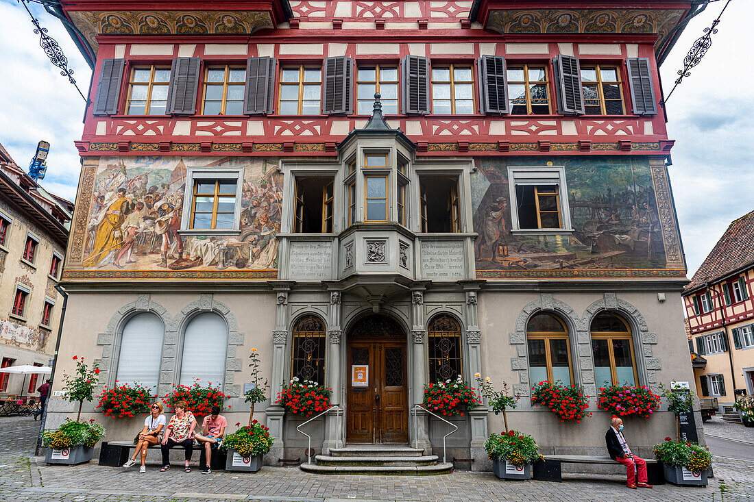 Historic town of Stein on the Rhine (Stein am Rhein), Schaffhausen, Switzerland, Europe