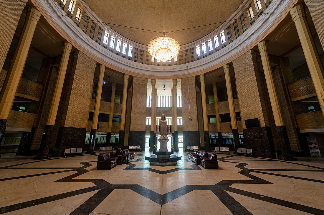 Interior of the Baghdad Central Railway Station, Baghdad, Iraq, Middle East