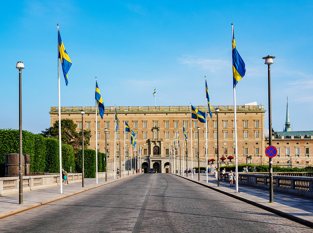 Der königliche Palast, Stockholm, Stockholm County, Schweden, Skandinavien, Europa