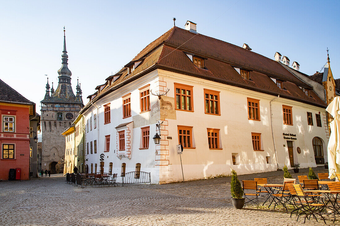 Historisches Zentrum von Sighisoara, UNESCO-Weltkulturerbe, Rumänien, Europa