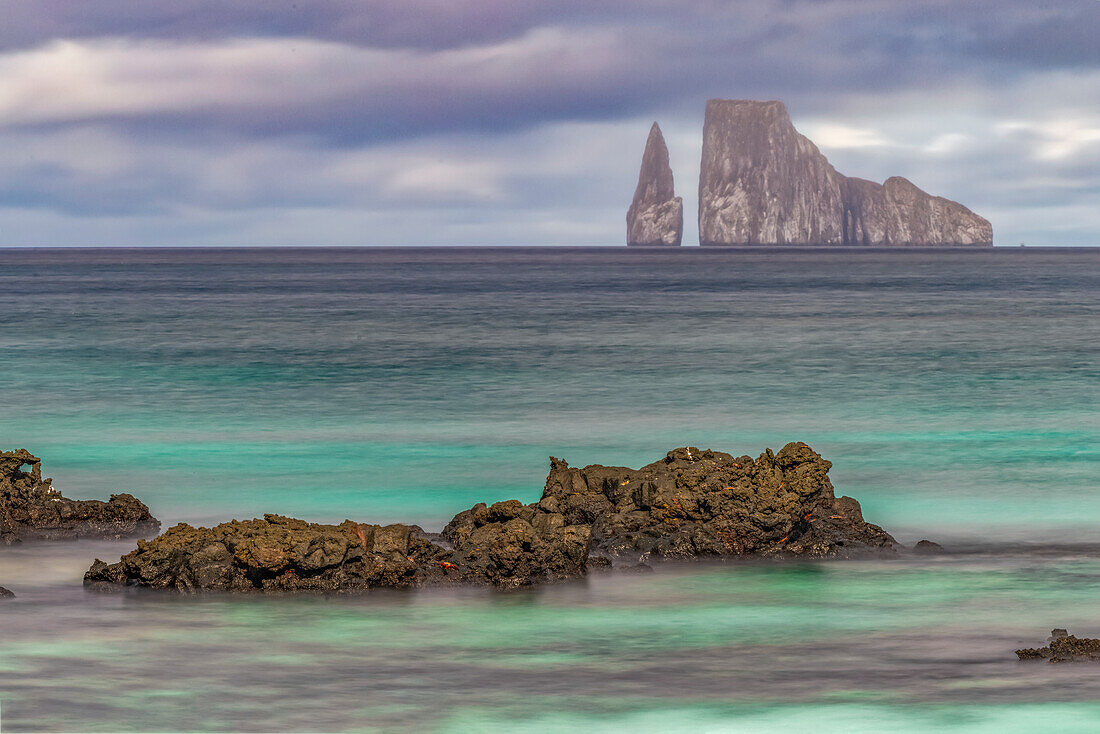 Kicker Rock or Leon Dormido, San Cristobal Island, Galapagos, Ecuador.