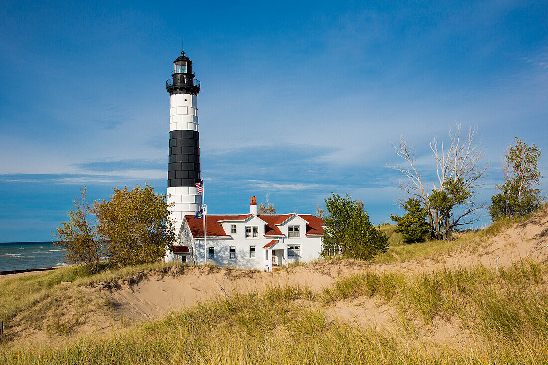 Big Sable Point Lighthouse on Lake Michigan, Mason County, Ludington, Michigan