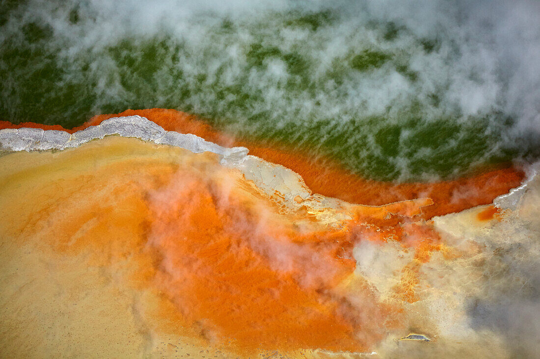 Champagne Pool and Artists Palette, Waiotapu Thermal Reserve, near Rotorua, North Island, New Zealand