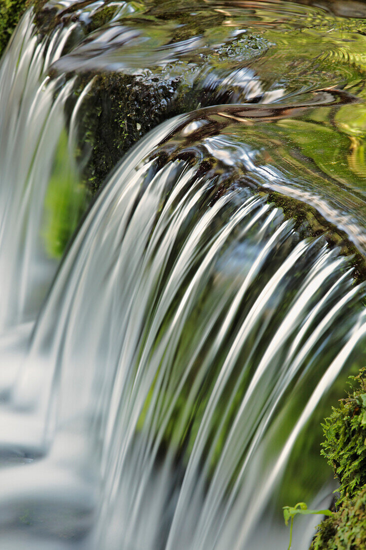 Kaskadenförmiges Wasser, Fern Spring, Yosemite National Park, Kalifornien