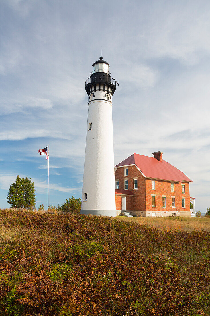 MI, Pictured Rocks National Lakeshore, Au Sable Point Lighthouse, 1874