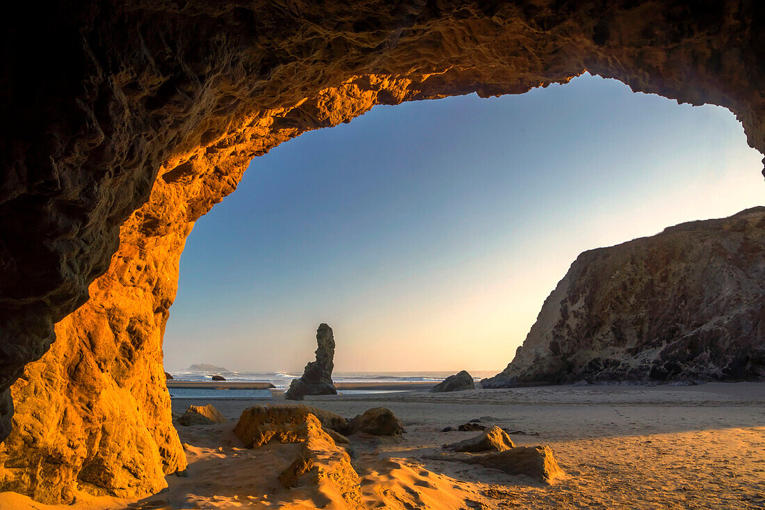 USA, Oregon, Bandon. Strandlandschaft.