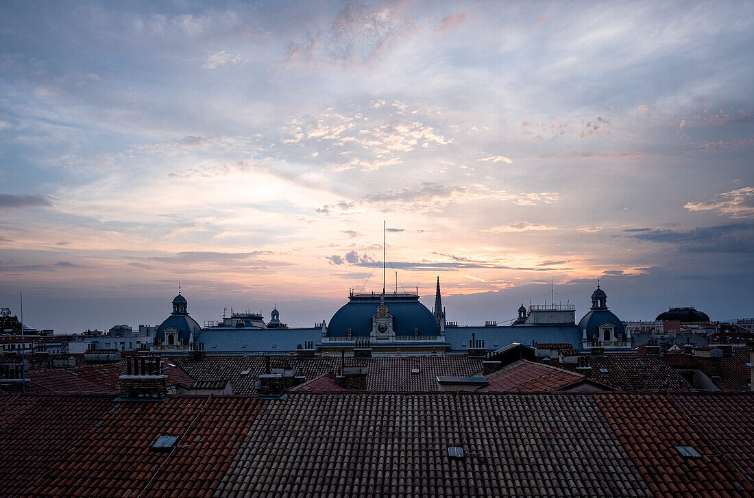 View over the rooftops of Trieste, Veneto, Veneto, Friuli-Venezia Giulia, Trieste, Italy, Europe