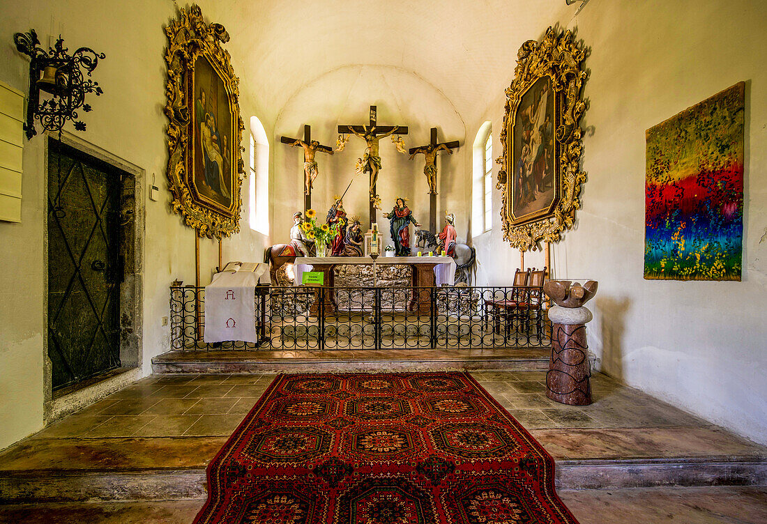 In der Kalvarienbergkirche in Bad Ischl, Oberösterreich, Österreich