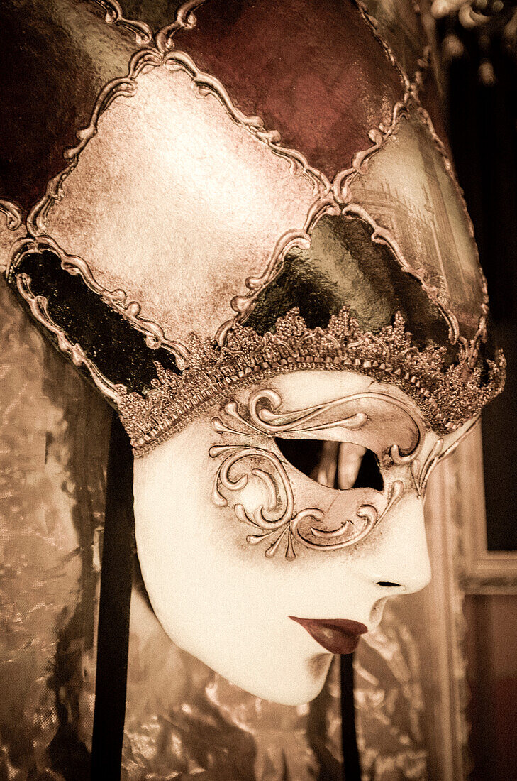 Carnival mask, Venice, Veneto, Italy