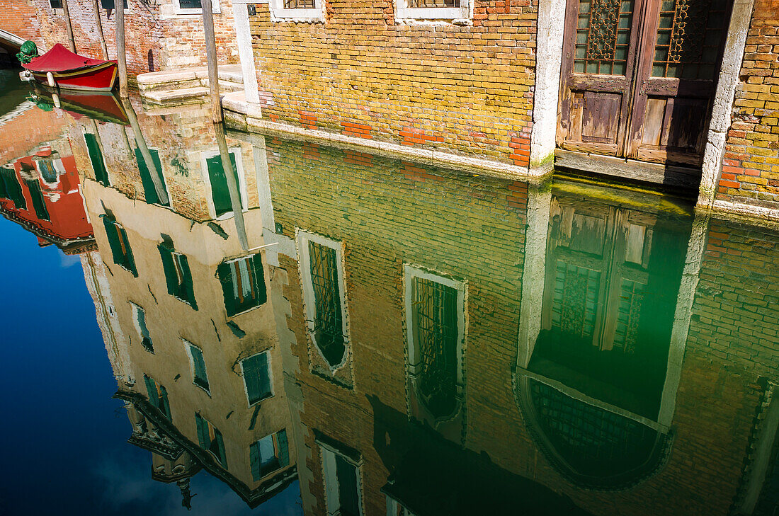 Canal reflections, Venice, Veneto, Italy