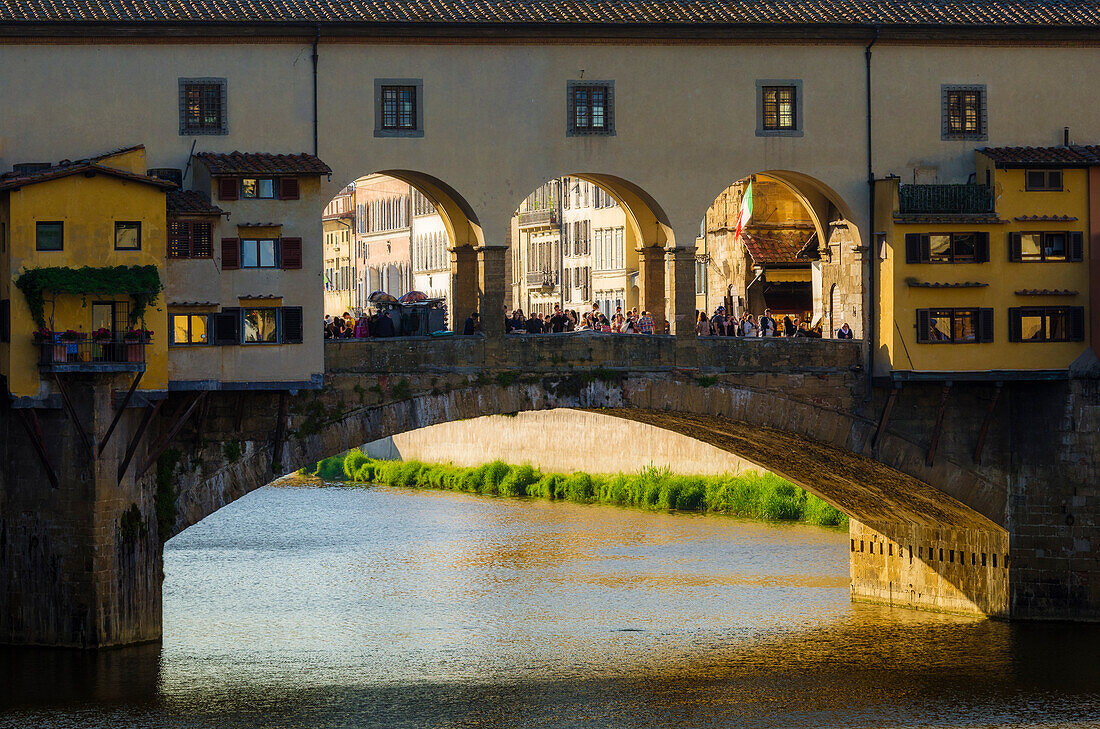 Ponte Vecchio and the Arno River, Florence, Tuscany, Italy