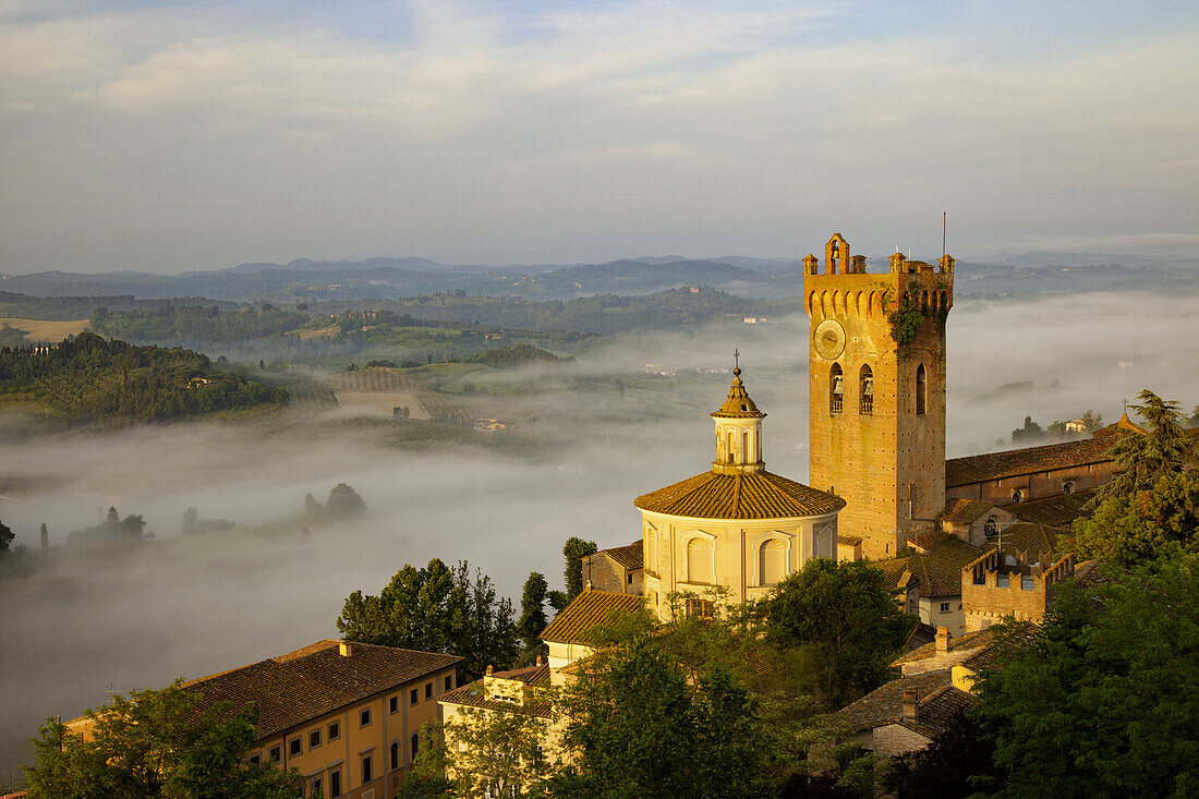 Sunrise over San Miniato, Tuscany, Italy