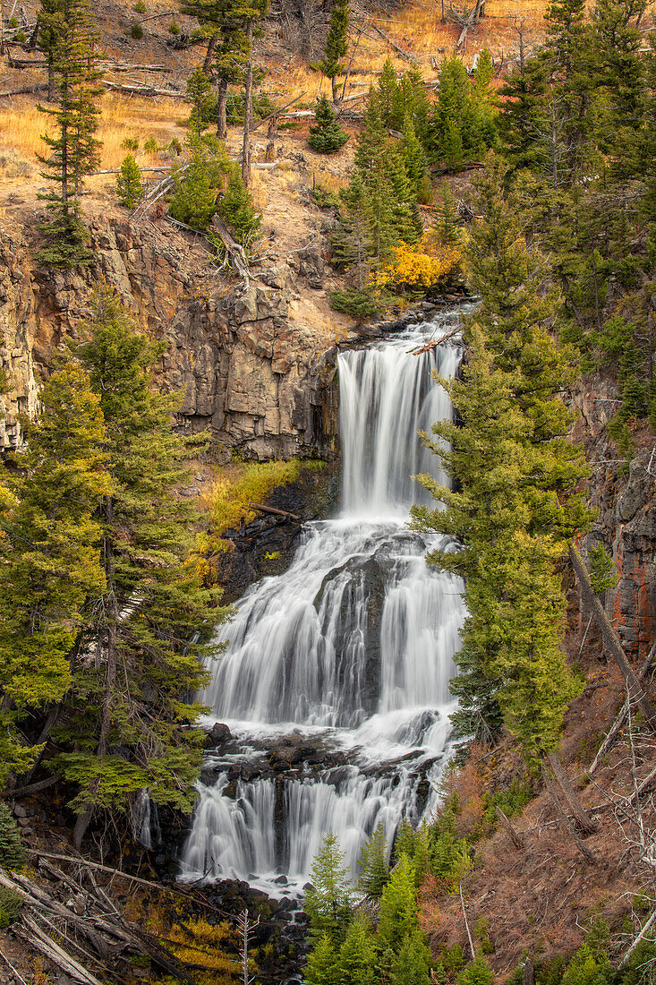 Undine Falls, Yellowstone National Park, Montana, USA