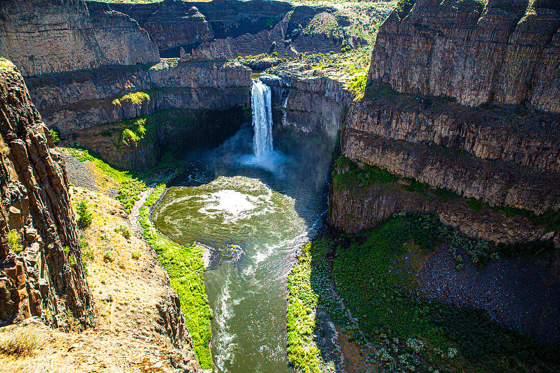 Palouse Falls State Park, Franklin und Whitman Counties, Washington State, Wasserfalllandschaft