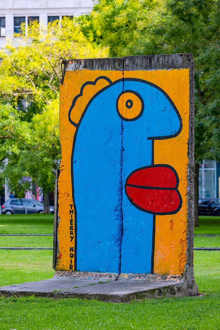 Street art on a wall at Potsdamer Platz in Berlin, Germany