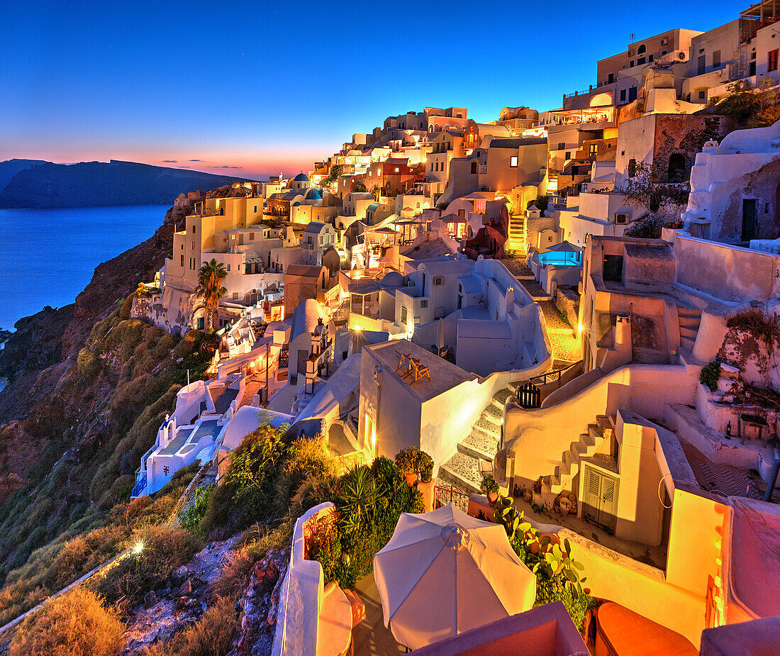 Santorini, Griechenland am Mittelmeer